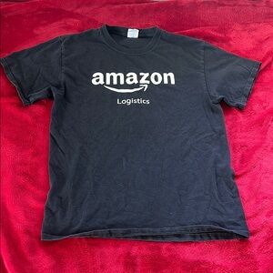 Amazon Black Short Sleeve Tee with Logo